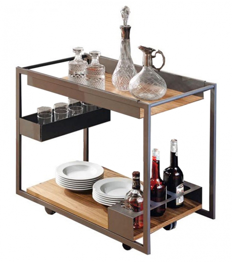 Mojito Wood Cattelan Italia Trolley Bar