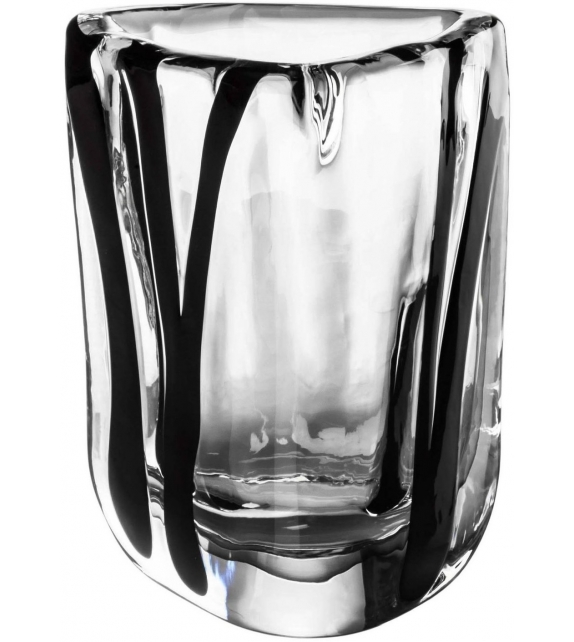 Venini Triangolo Black Belt Vase