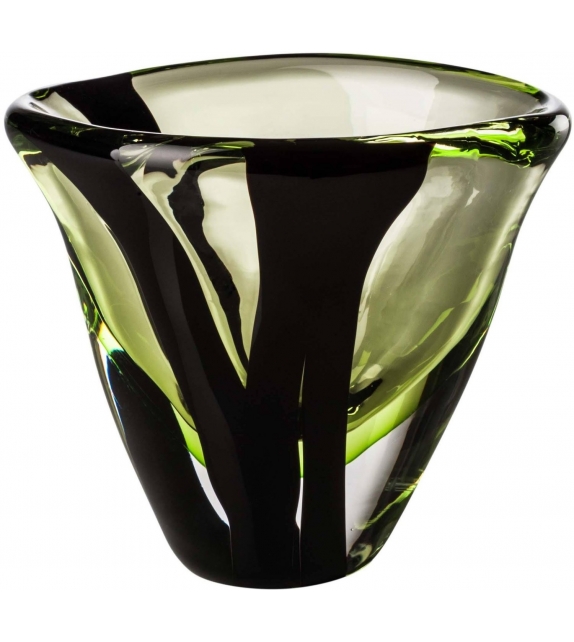 Black Belt Ovale Vase Venini