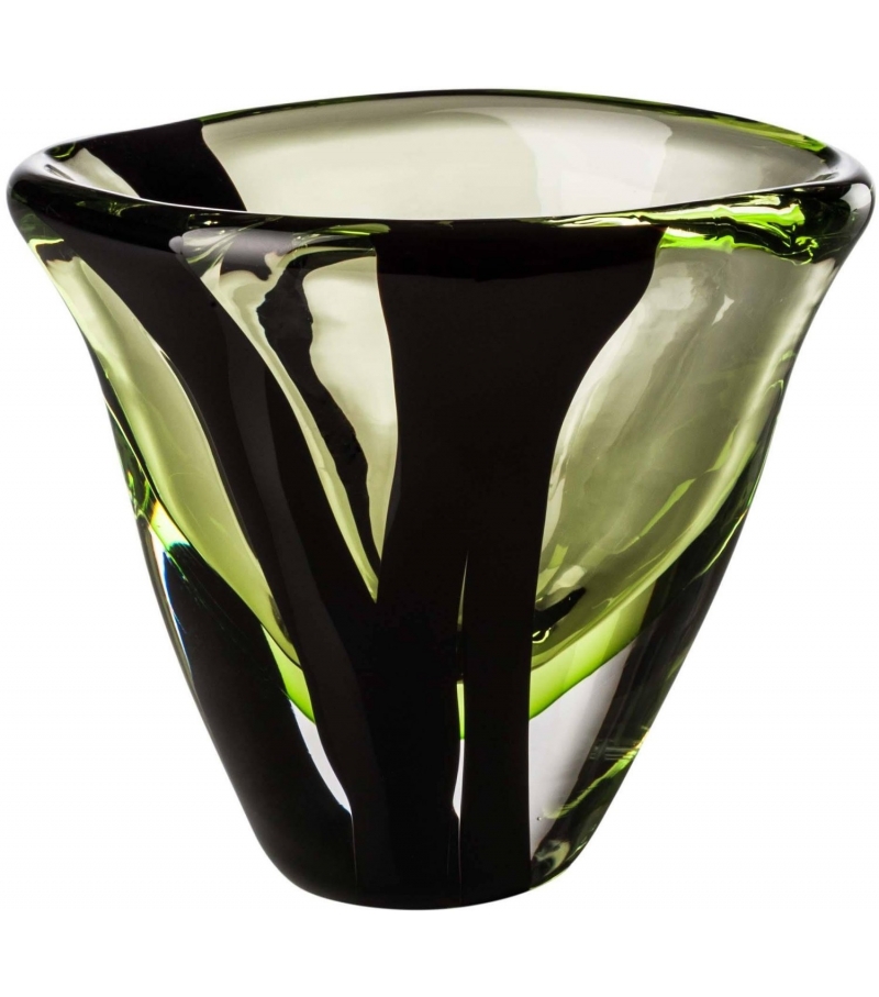 Black Belt Ovale Vase Venini