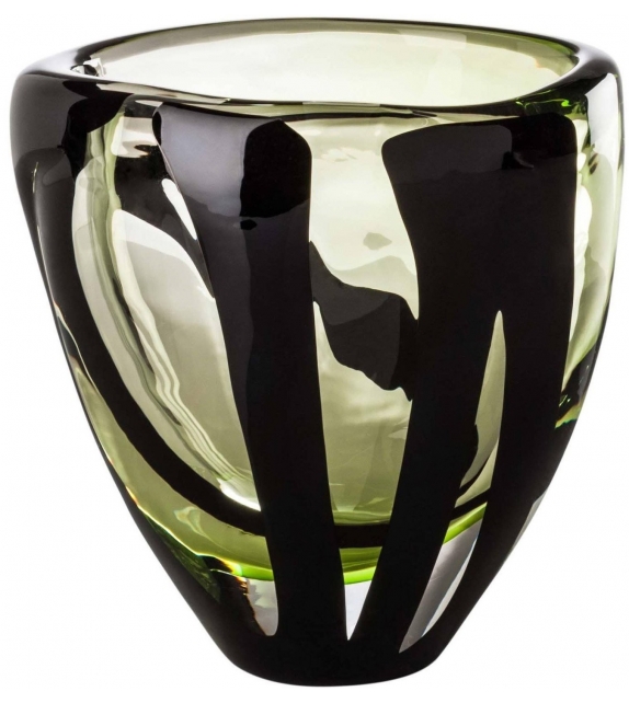 Black Belt Ovale Vase Venini