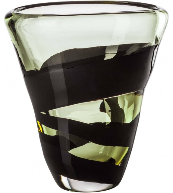 Black Belt Ovale Vase Venini