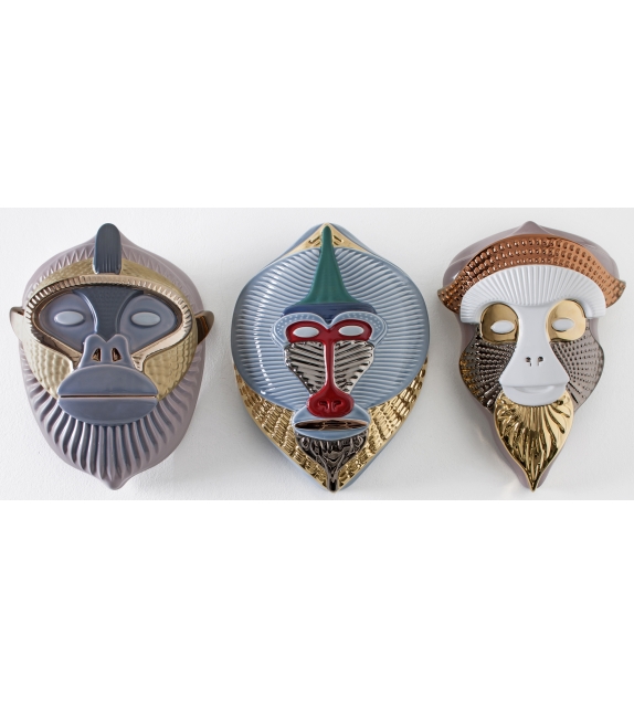 Primates Masks Mandrillus Bosa Sculpture
