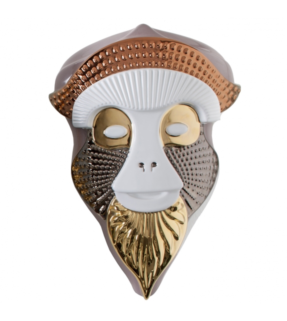 Primates Masks Brazza Bosa Sculpture