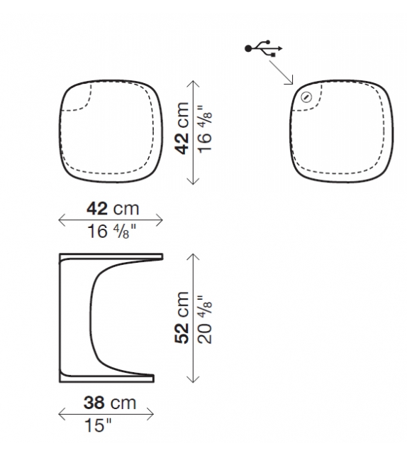 Font Kristalia Table D'Appoint