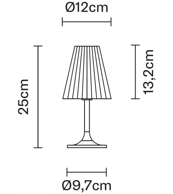 Flow D87 Fabbian Table Lamp