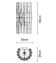 Stick F23 Fabbian Lámpara de Pared