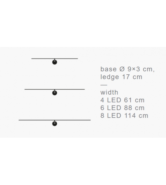 Light Stick CW Catellani&Smith Lampada da Parete / Soffitto