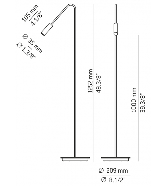 Volta Estiluz Floor Lamp