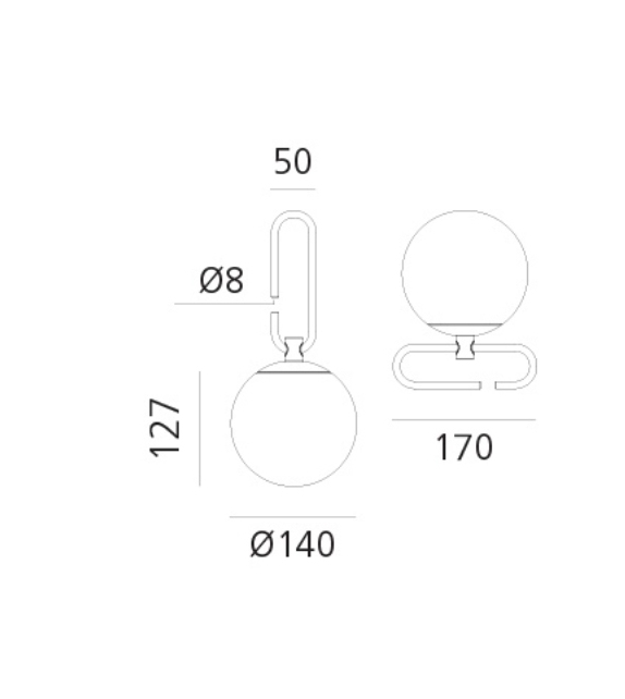 NH1217 Artemide Lampe De Table