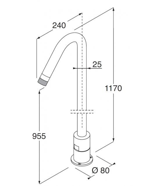 Minimal Boffi Caño Al Suelo Para Lavabo