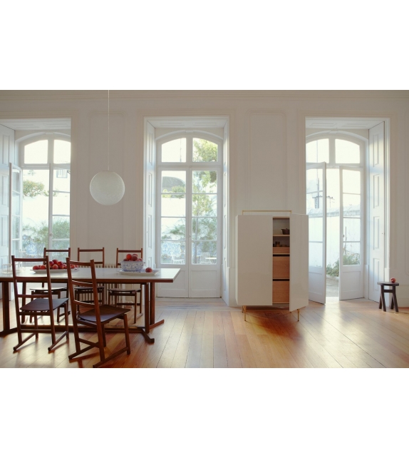 Shaker De La Espada Table with Marble Top