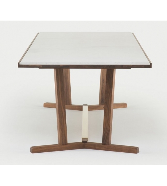 Shaker De La Espada Table with Marble Top