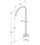 Wings Boffi Floor Standing Washbasin Spout