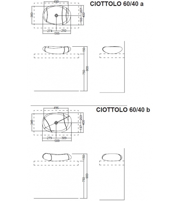 Ciottolo Lithea Washbasin