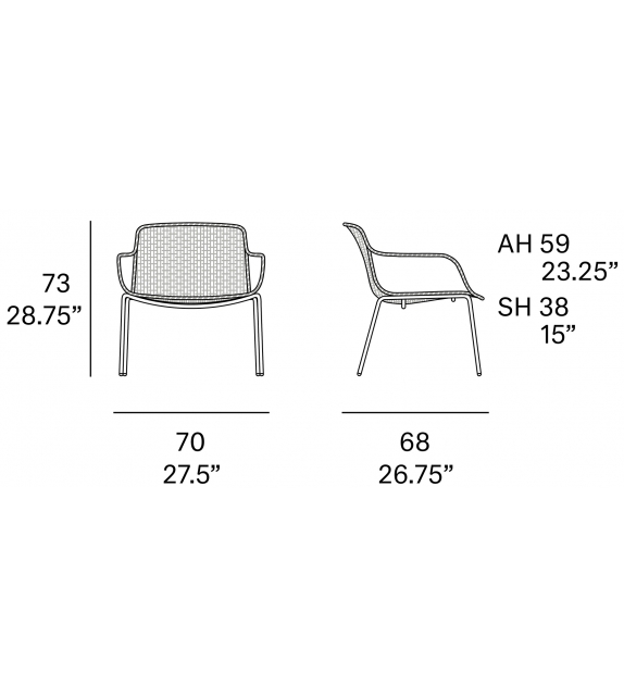 Lapala Expormim Fauteuil Bas