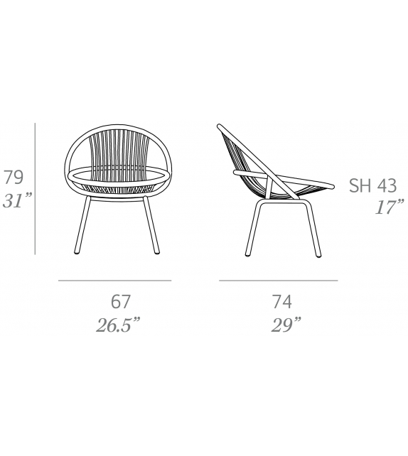 Radial Outdoor Expormim Sessel