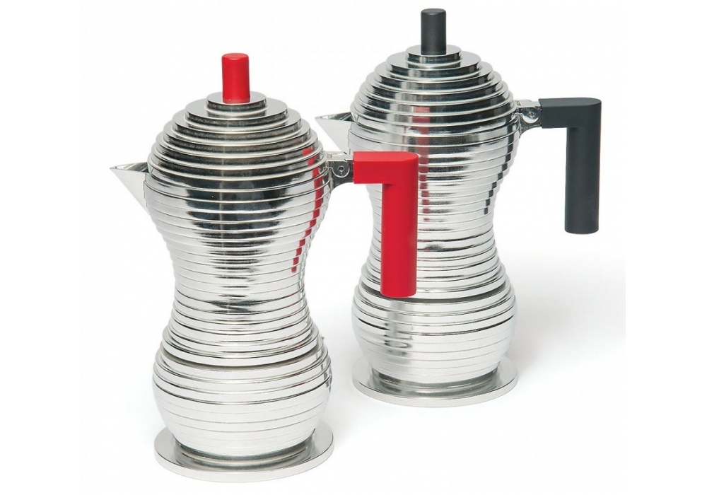 Alessi Pulcina induction espresso coffee maker, 3 cups, aluminium