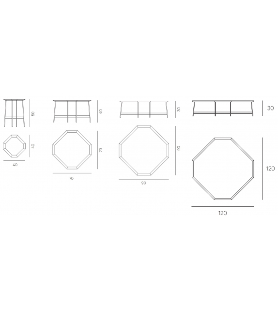 Octagon Henge Table Basse