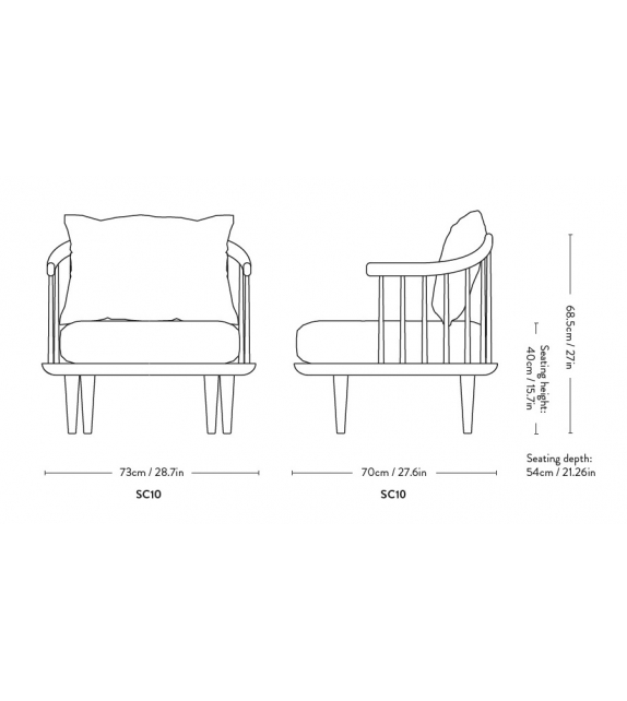 Fly Chair SC10 &Tradition Armchair