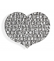 Metal Wall Relief International Love Heart Vitra Décoration