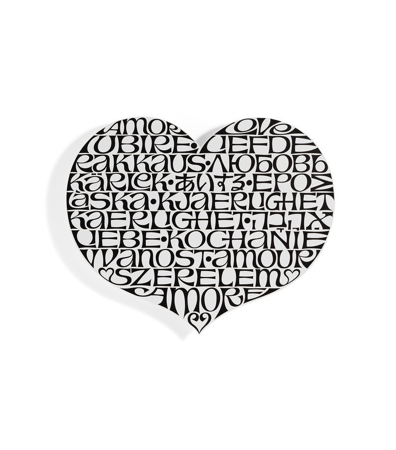 Metal Wall Relief International Love Heart Vitra Décoration