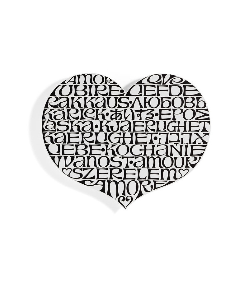 Metal Wall Relief International Love Heart Vitra Decorazione