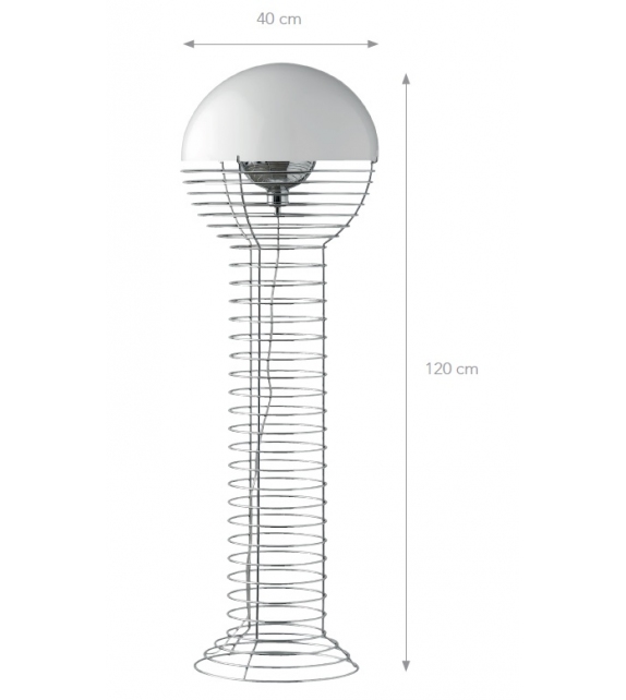 Wire Verpan Lampada da Terra