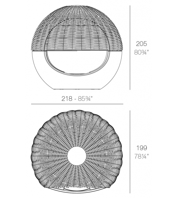 Moon Vondom Daybed Con Parasol