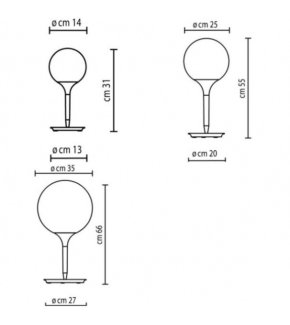 Listo para entregar - Castore Lámpara De Mesa Artemide