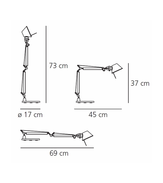 Ready for shipping - Tolomeo Micro Artemide Table Lamp with Base