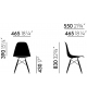 Pronta consegna - Eames Fiberglass Chair DSW Vitra Sedia