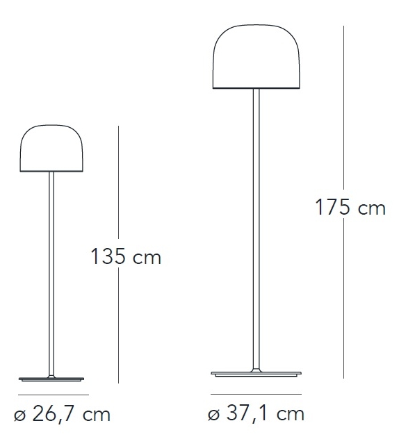 Equatore Fontana Arte Lampada da Terra