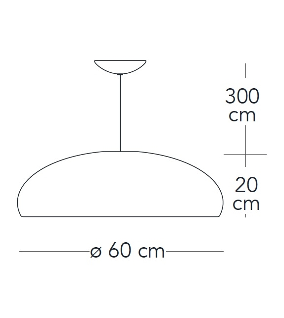 Pangen Fontana Arte Lampada a Sospensione