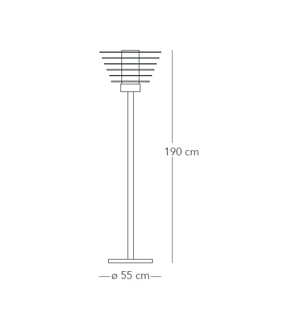 0024 Floor Lamp Fontana Arte - Milia Shop