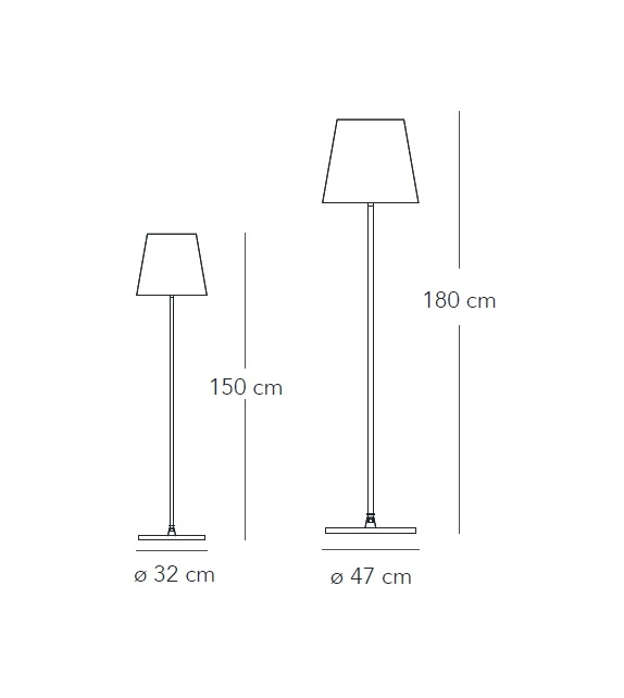 3247 Fontana Arte Lampada da Terra