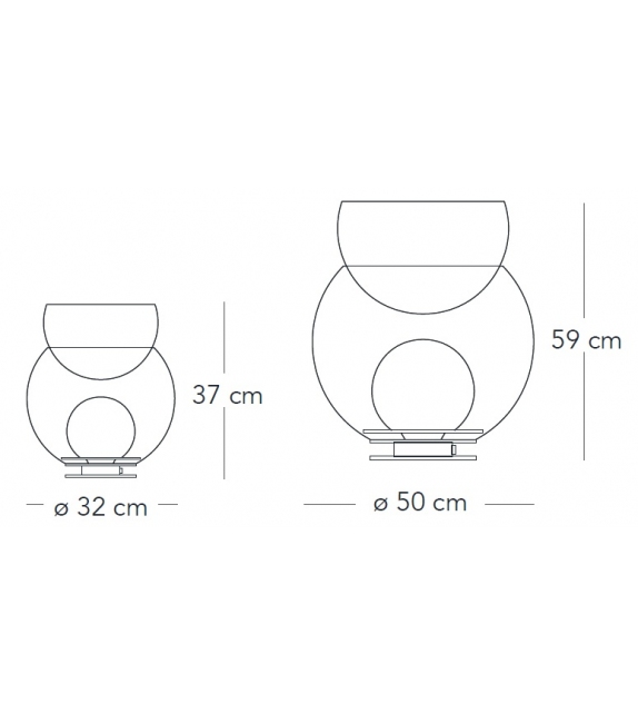 Giova Tischleuchte Fontana Arte