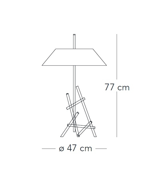 Ashanghai Lámpara De Mesa Fontana Arte