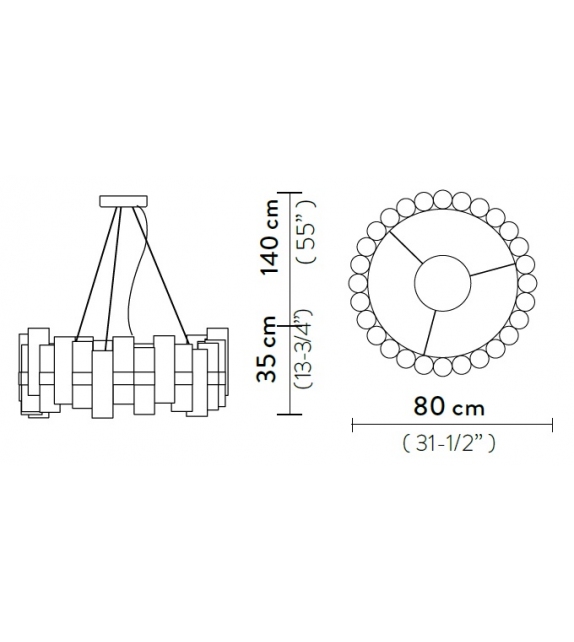 La Lollo L Slamp Suspension Lamp