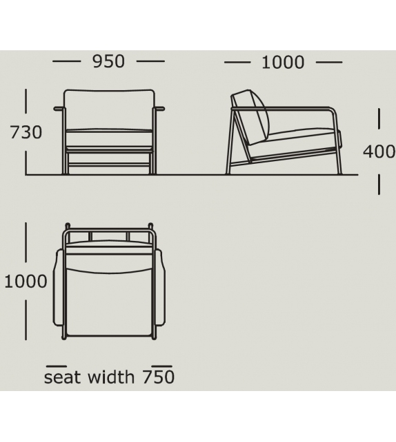 Aero Wendelbo Fauteuil Bas