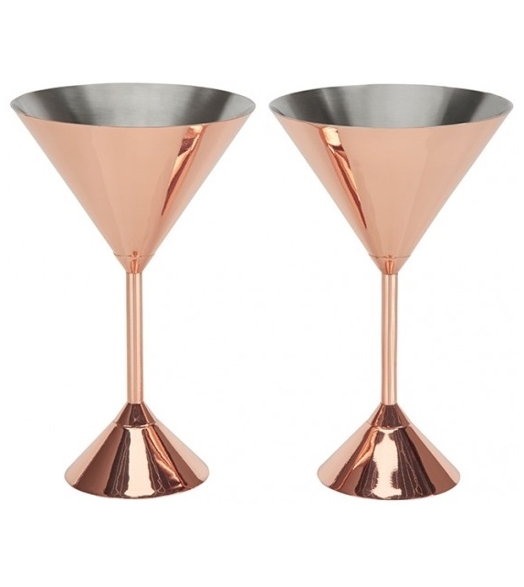 Plum Martini Glass Set of 2 Tom Dixon