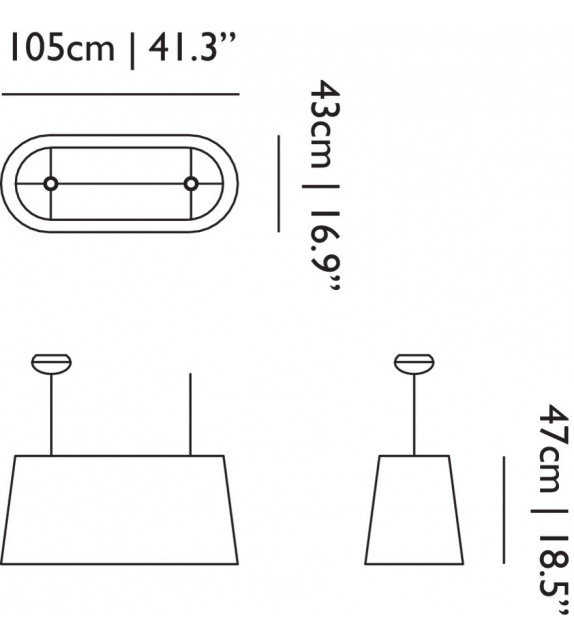 Oval Light Moooi Suspension