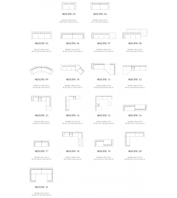 Skyline Giorgetti Sofá Modular