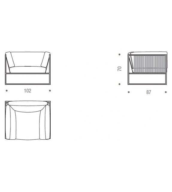 Arpa MDF Italia Outdoor Armchair