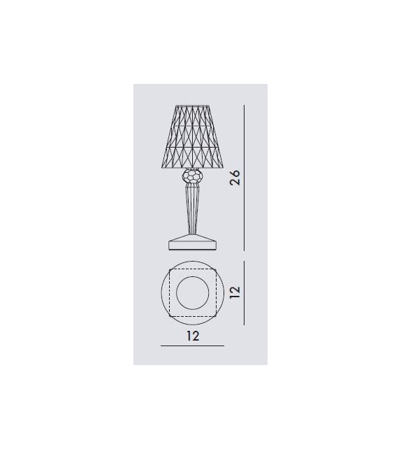 Pronta consegna - Battery Kartell Lampada da Tavolo