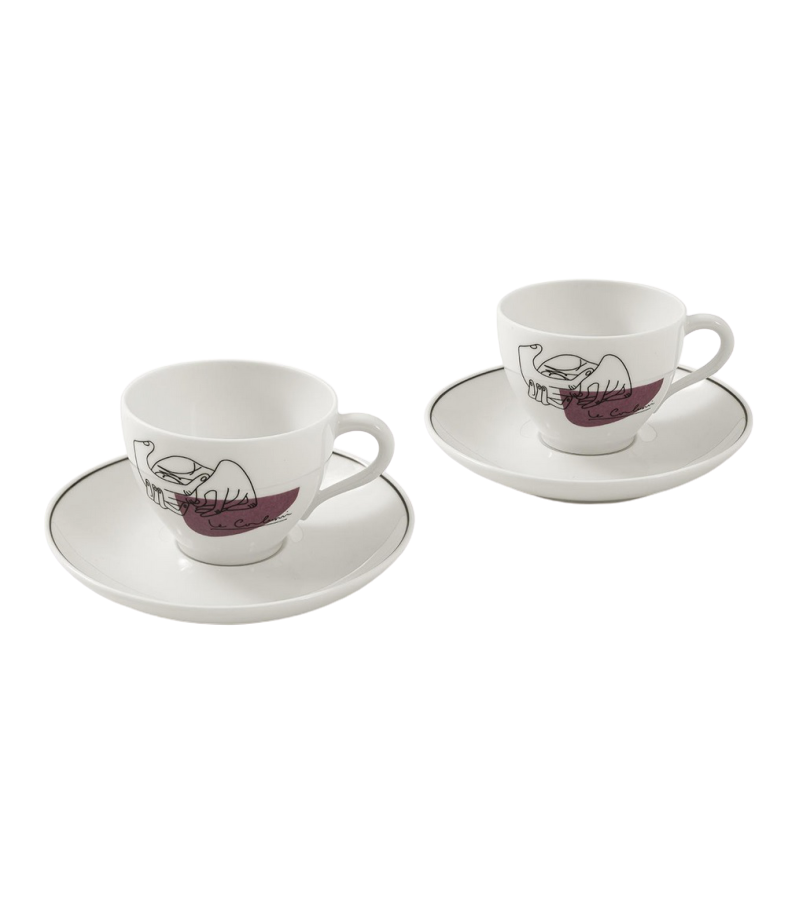 LC Porcellane C.Service Prunier Cassina Coffee Set