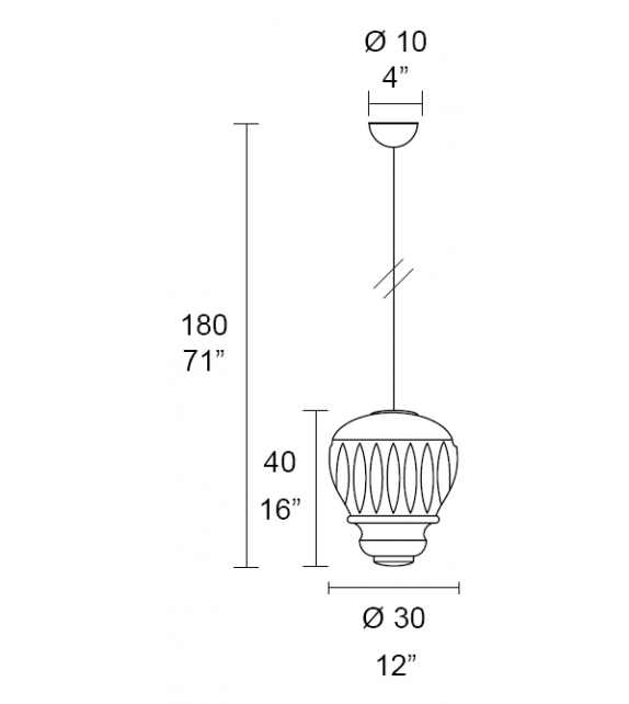 Arabesque 6983/1 MMLampadari Suspension Lamp