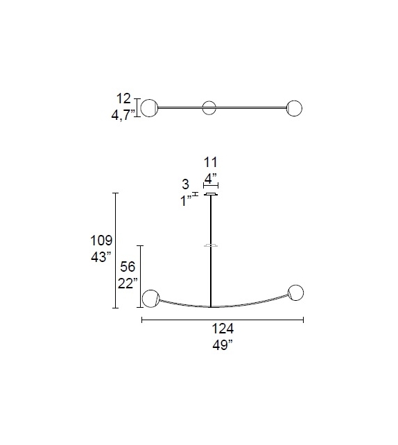 Arch 7252/2 MMLampadari Pendant Lamp