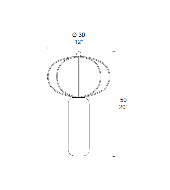 Balloon 7206/L1P MMLampadari Lampada da Tavolo