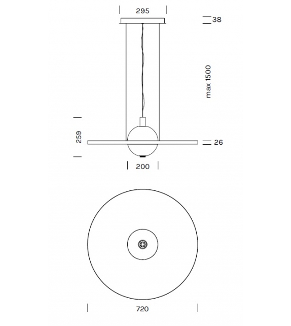 Eclipse Nuance Silence Olev Suspension Lamp